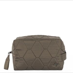 Lug Bumper Cosmetic Bag. Brushed Walnut. NWT